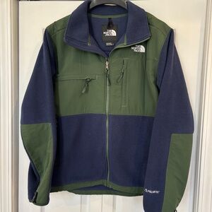 North Face Denali Jacket Men's L Pine Needle Green / Summit Navy